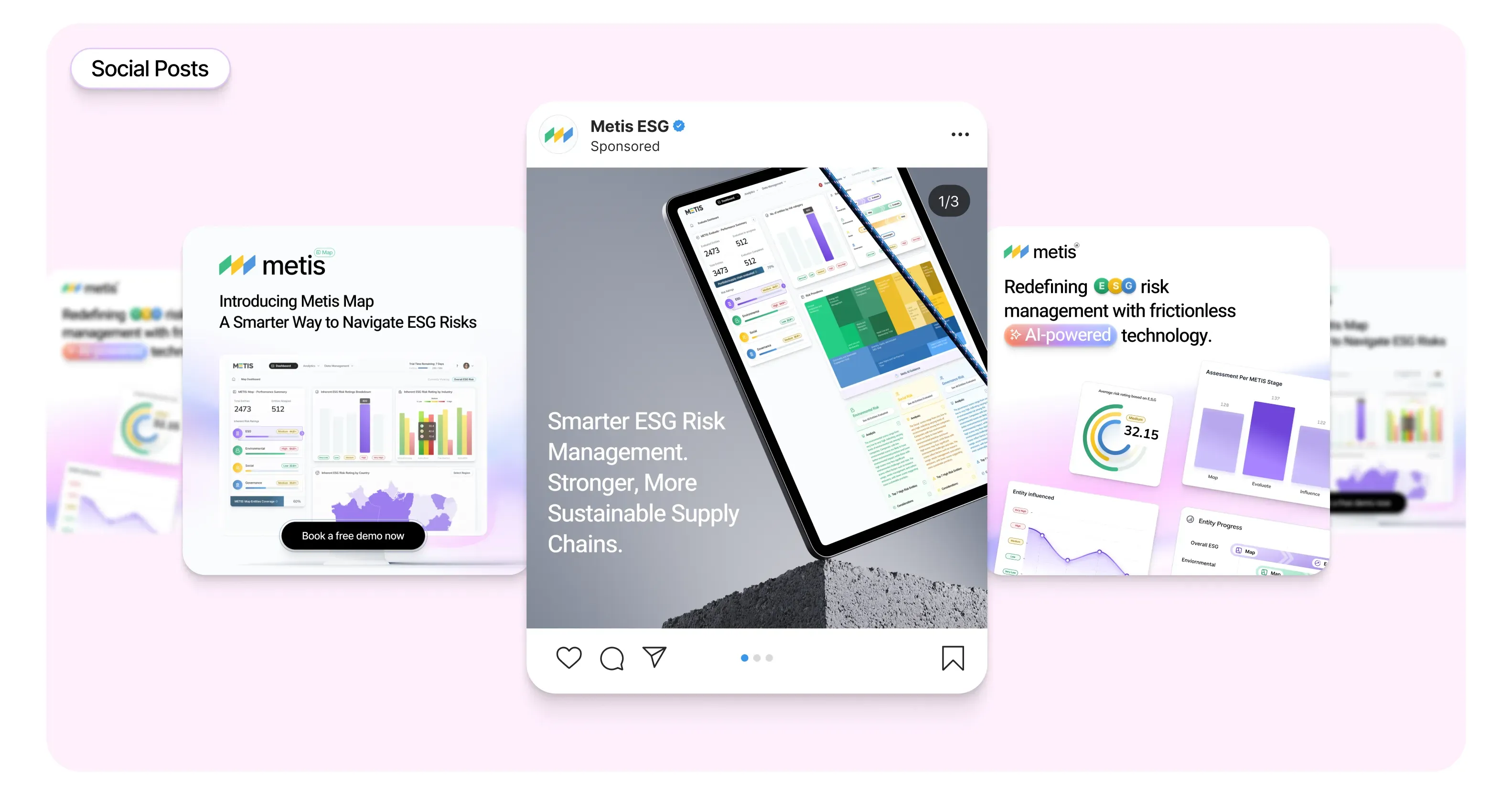 Metis social media post designs